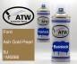 Preview: Ford, Ash Gold Pearl, BJ / M6866: 400ml Sprühdose + 400ml Klarlack - Set, von ATW Autoteile West.